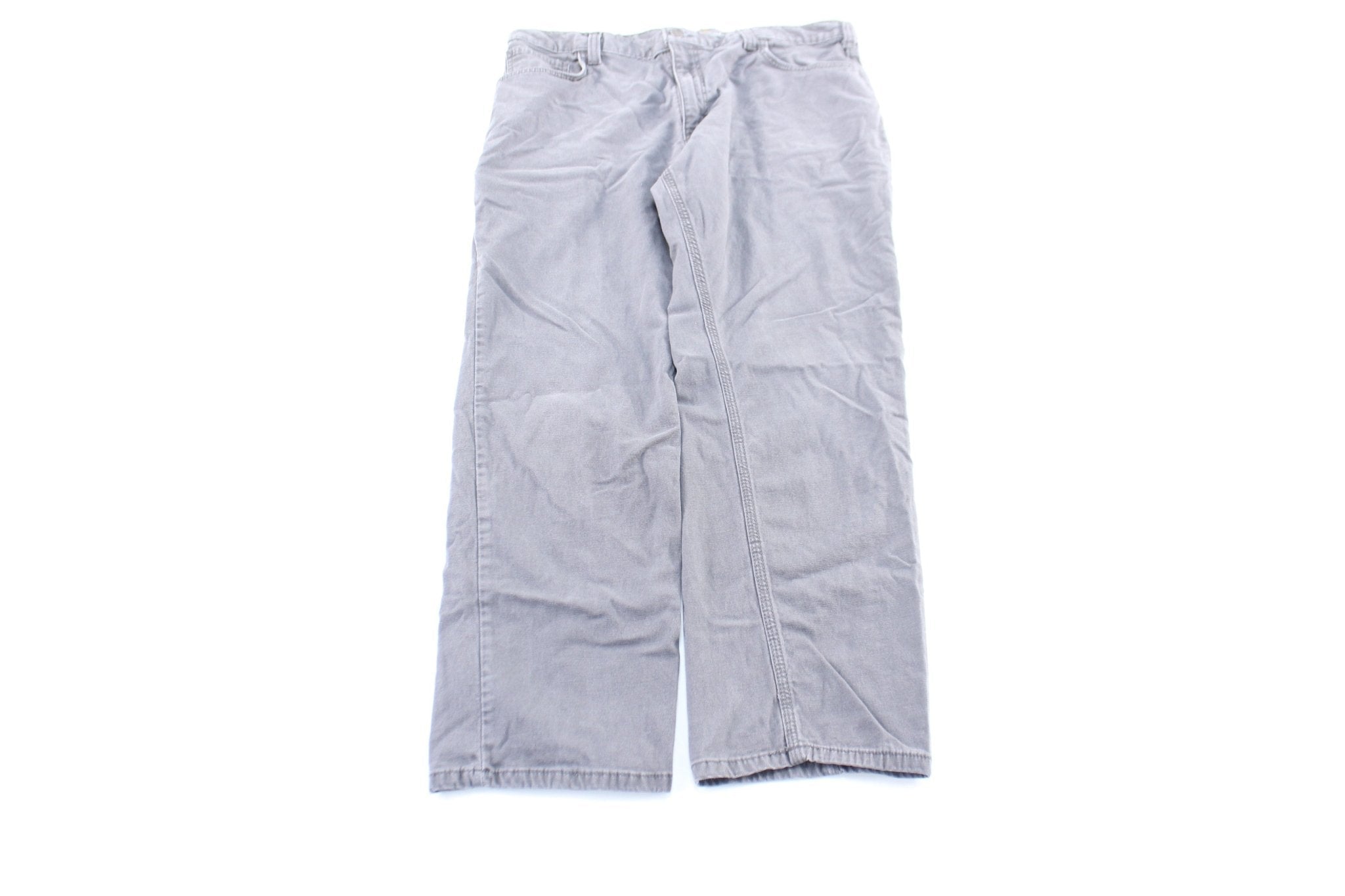 Carhartt Logo Patch Grey Pants - Pants/Shorts - Thrifted Threads