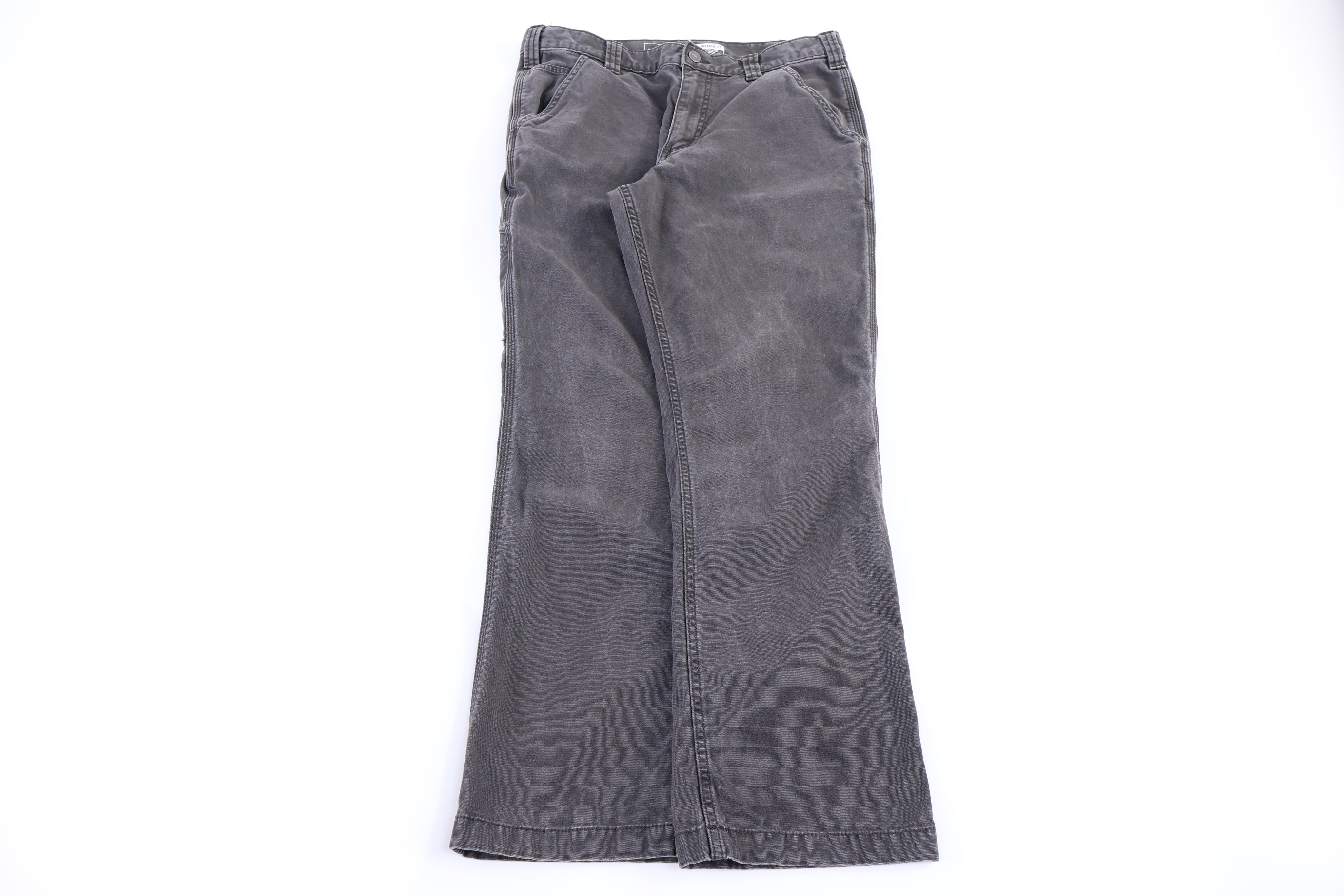 Carhartt Logo Patch Grey Pants - Pants/Shorts - Thrifted Threads
