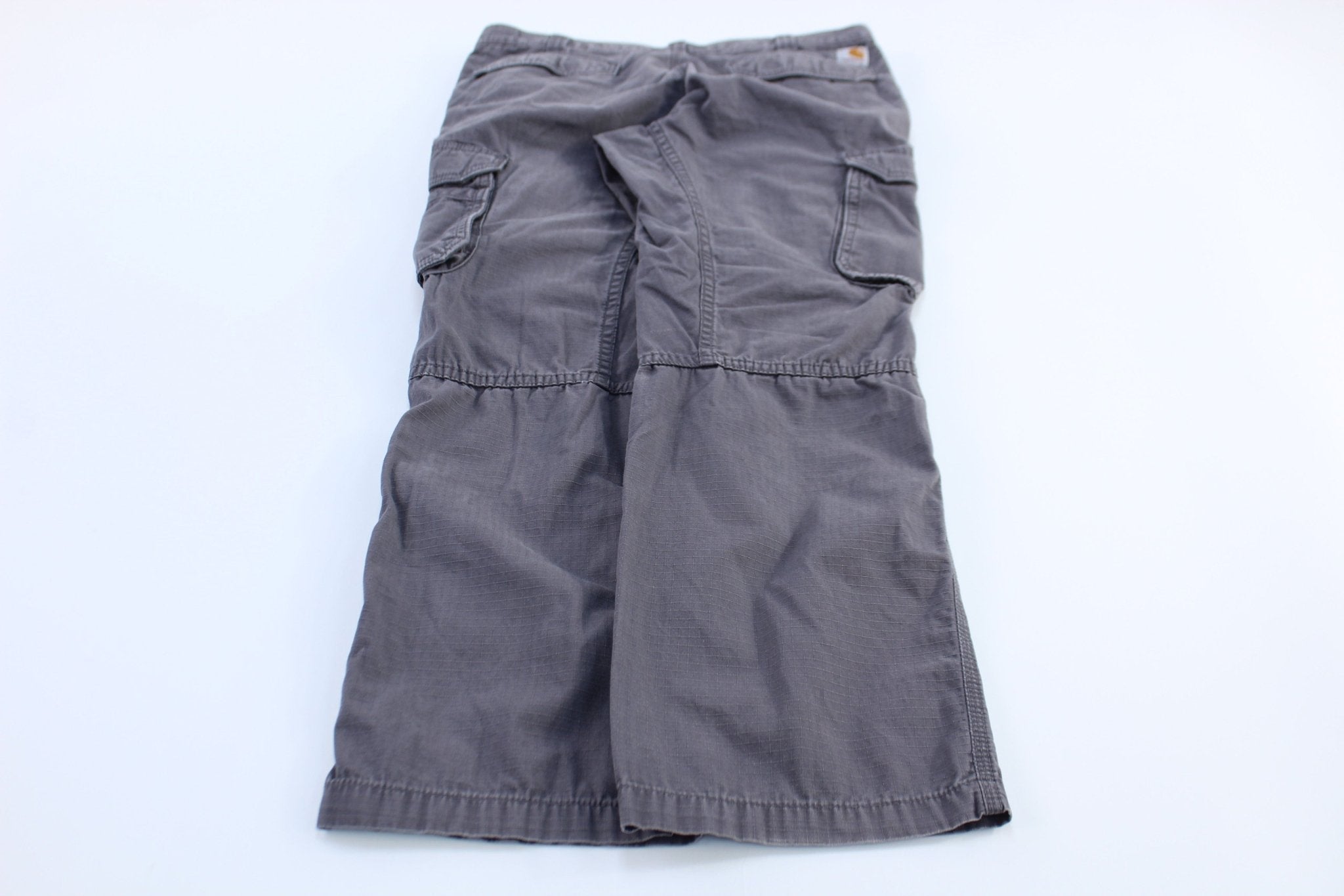 Carhartt Logo Patch Grey Pants - Pants/Shorts - Thrifted Threads