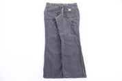 Carhartt Logo Patch Grey Pants - Pants/Shorts - Thrifted Threads