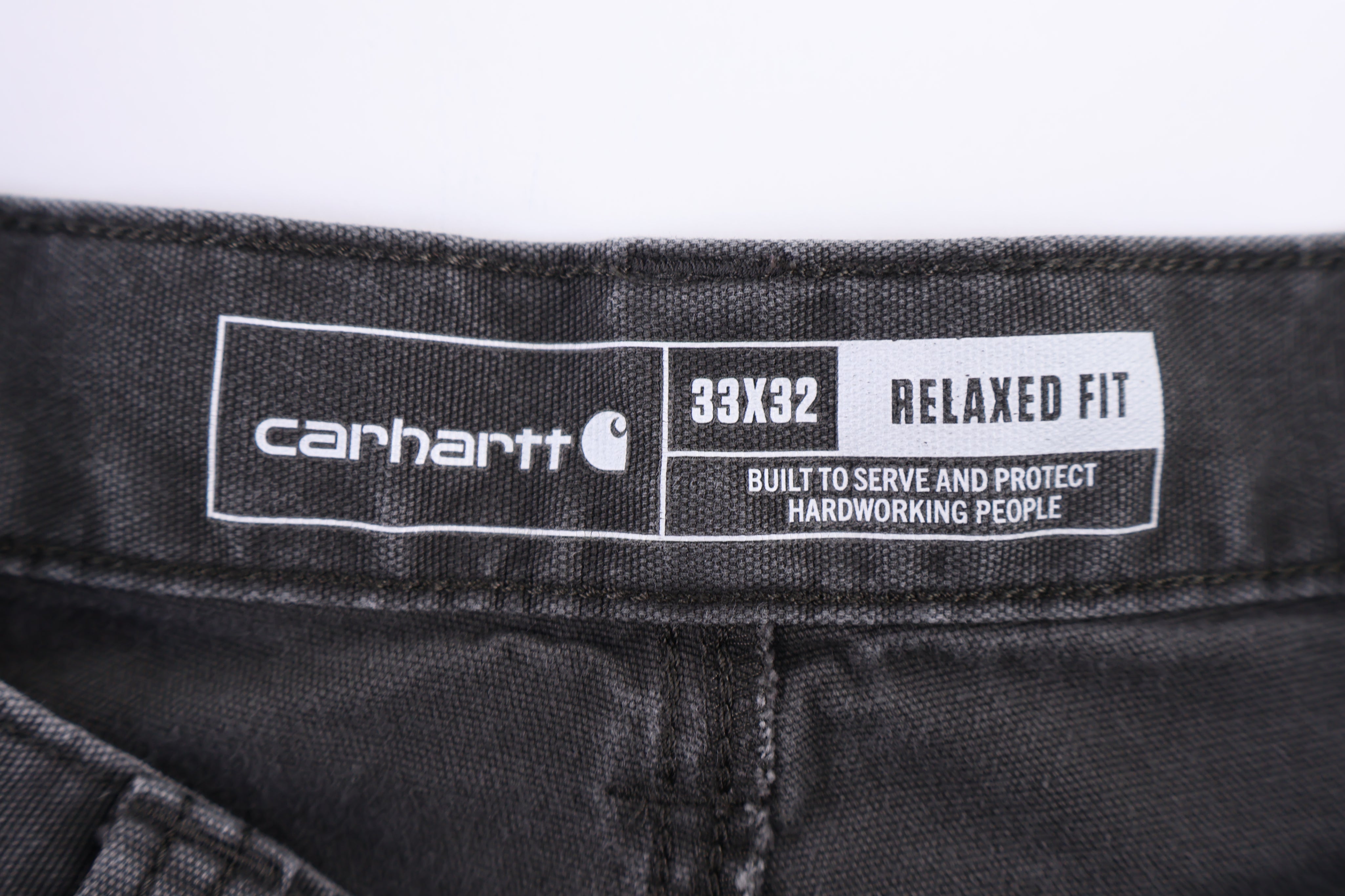 Carhartt Logo Patch Grey Pants - Pants/Shorts - Thrifted Threads