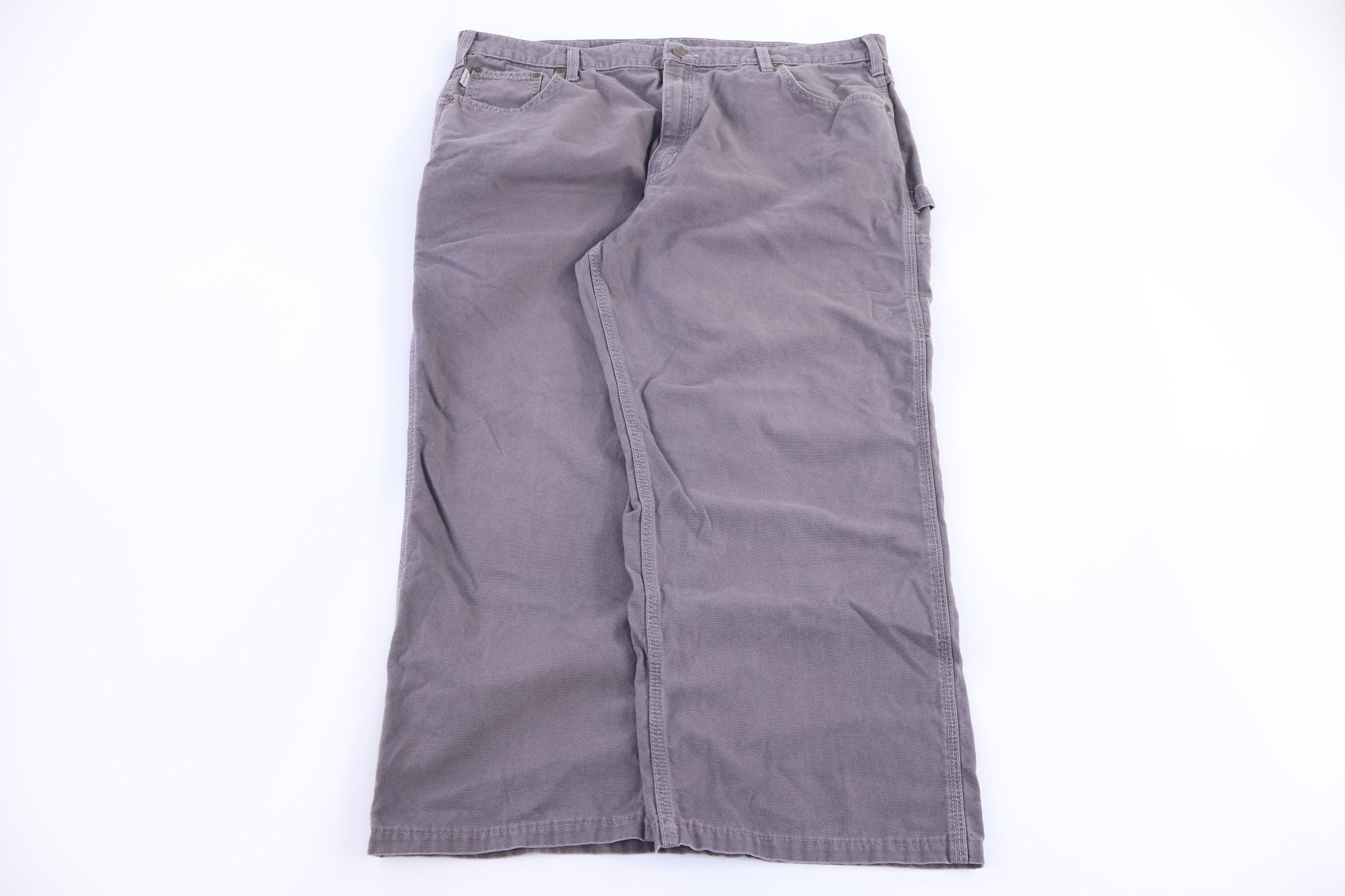 Carhartt Logo Patch Grey Pants - Pants/Shorts - Thrifted Threads
