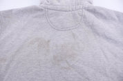 Carhartt Logo Patch Grey Pullover Hoodie - Sweatshirt - Thrifted Threads