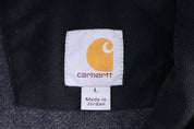 Carhartt Logo Patch Grey Quarter Zip Pullover - Sweater - Thrifted Threads