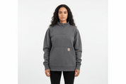 Carhartt Logo Patch Grey Quarter Zip Sweatshirt - Sweatshirt - Thrifted Threads