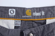 Carhartt Logo Patch Grey Relaxed Fit Cargo Pants - Pants/Shorts - Thrifted Threads