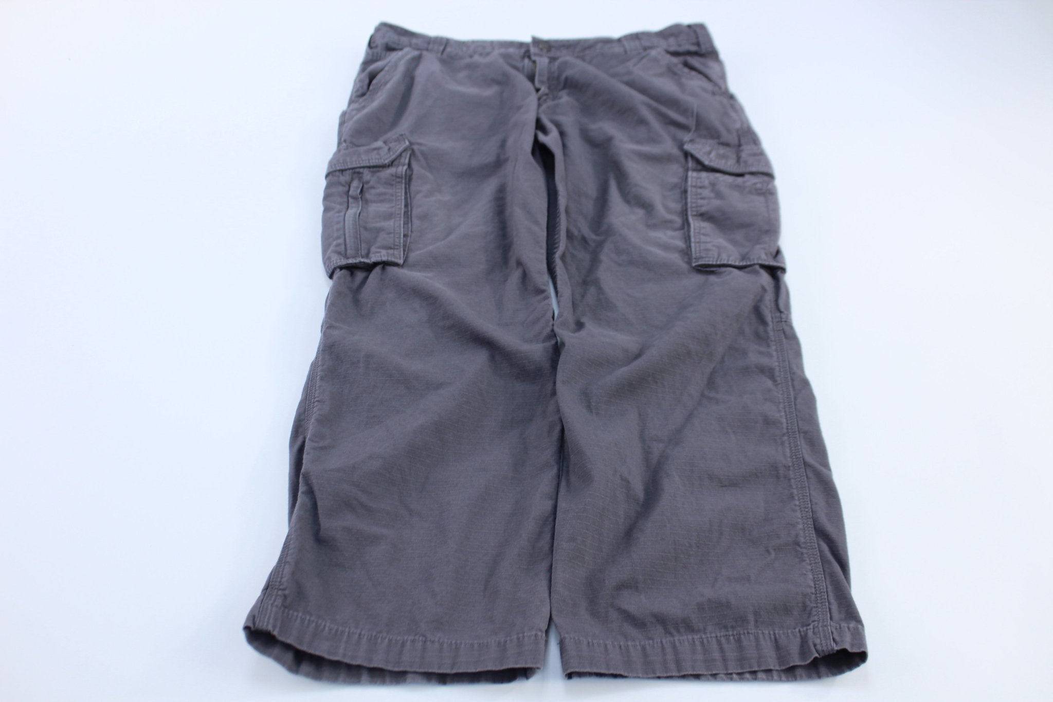 Carhartt Logo Patch Grey Relaxed Fit Cargo Pants - Pants/Shorts - Thrifted Threads