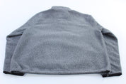 Carhartt Logo Patch Grey Relaxed Fit Fleece Pullover - ThriftedThreads.com