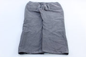 Carhartt Logo Patch Grey Relaxed Fit Pants - ThriftedThreads.com