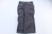 Carhartt Logo Patch Grey Relaxed Fit Pants - ThriftedThreads.com