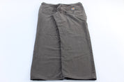 Carhartt Logo Patch Grey Relaxed Fit Pants - ThriftedThreads.com