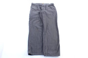 Carhartt Logo Patch Grey Relaxed Fit Pants - ThriftedThreads.com
