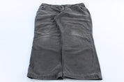 Carhartt Logo Patch Grey Relaxed Fit Pants - ThriftedThreads.com