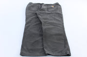 Carhartt Logo Patch Grey Relaxed Fit Pants - ThriftedThreads.com