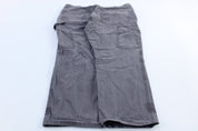 Carhartt Logo Patch Grey Relaxed Fit Pants - ThriftedThreads.com
