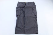 Carhartt Logo Patch Grey Relaxed Fit Pants - ThriftedThreads.com