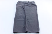 Carhartt Logo Patch Grey Relaxed Fit Pants - ThriftedThreads.com
