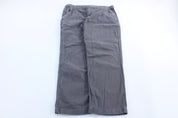 Carhartt Logo Patch Grey Relaxed Fit Pants - ThriftedThreads.com