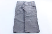 Carhartt Logo Patch Grey Relaxed Fit Pants - ThriftedThreads.com
