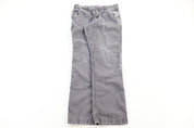 Carhartt Logo Patch Grey Relaxed Fit Pants - pant - Thrifted Threads