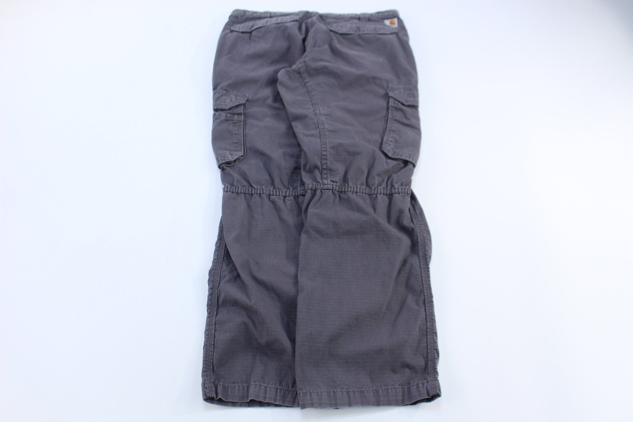 Carhartt Logo Patch Grey Relaxed Fit Pants - Pants - Thrifted Threads