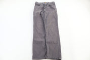 Carhartt Logo Patch Grey Relaxed Fit Pants - Pants - Thrifted Threads