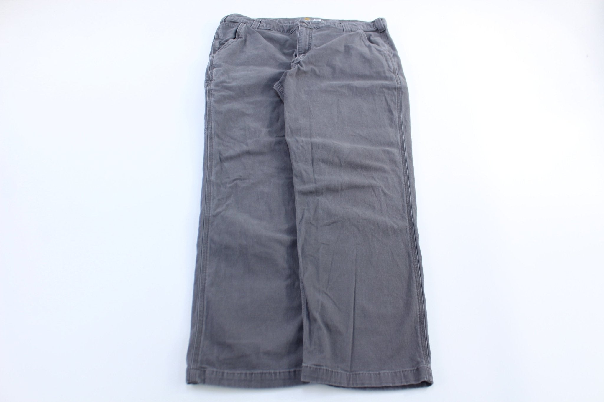 Carhartt Logo Patch Grey Relaxed Fit Pants - Pants - Thrifted Threads