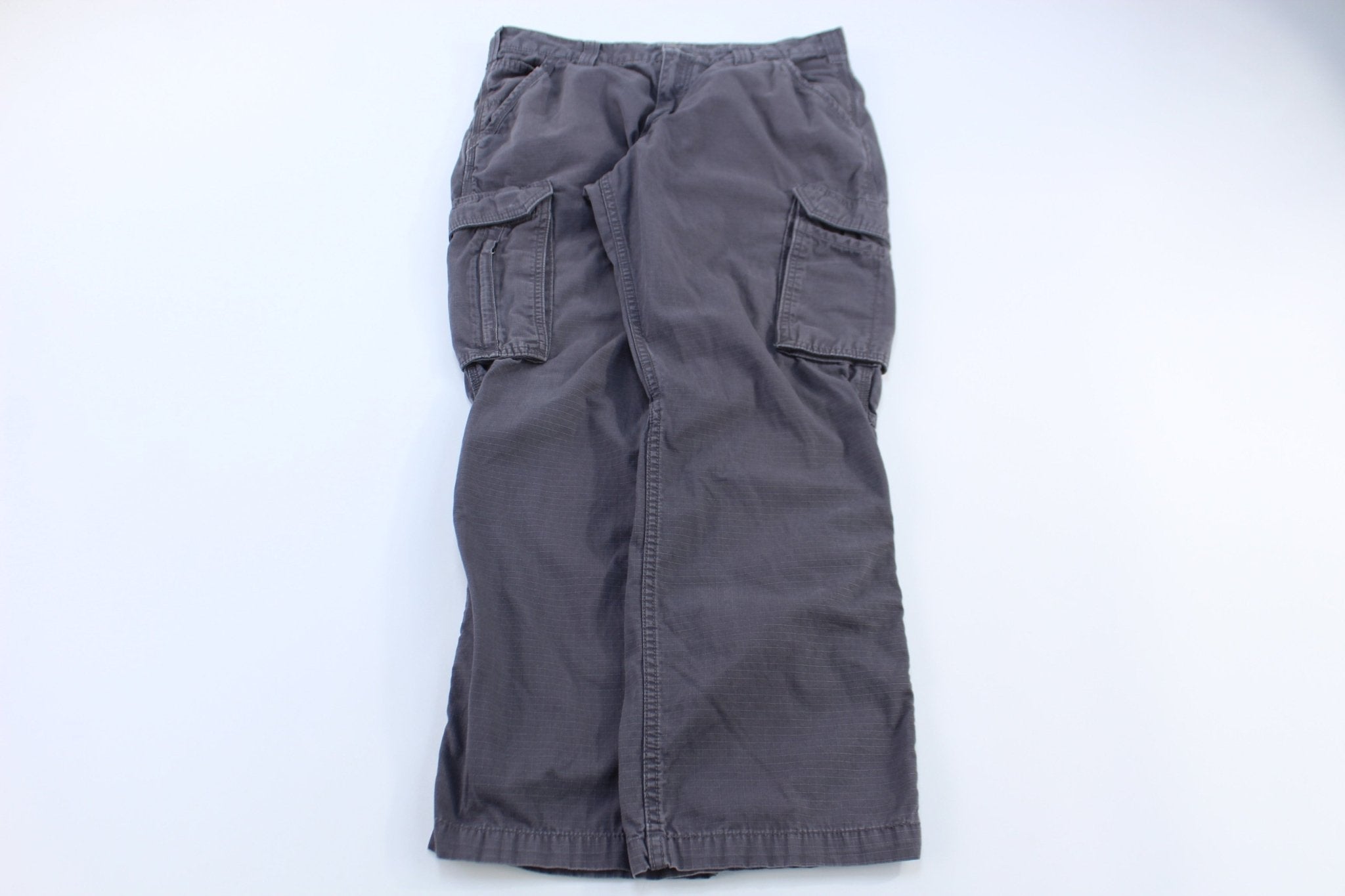 Carhartt Logo Patch Grey Relaxed Fit Pants - Pants - Thrifted Threads