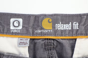 Carhartt Logo Patch Grey Relaxed Fit Pants - Pants - Thrifted Threads