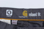 Carhartt Logo Patch Grey Relaxed Fit Pants - Pants - Thrifted Threads