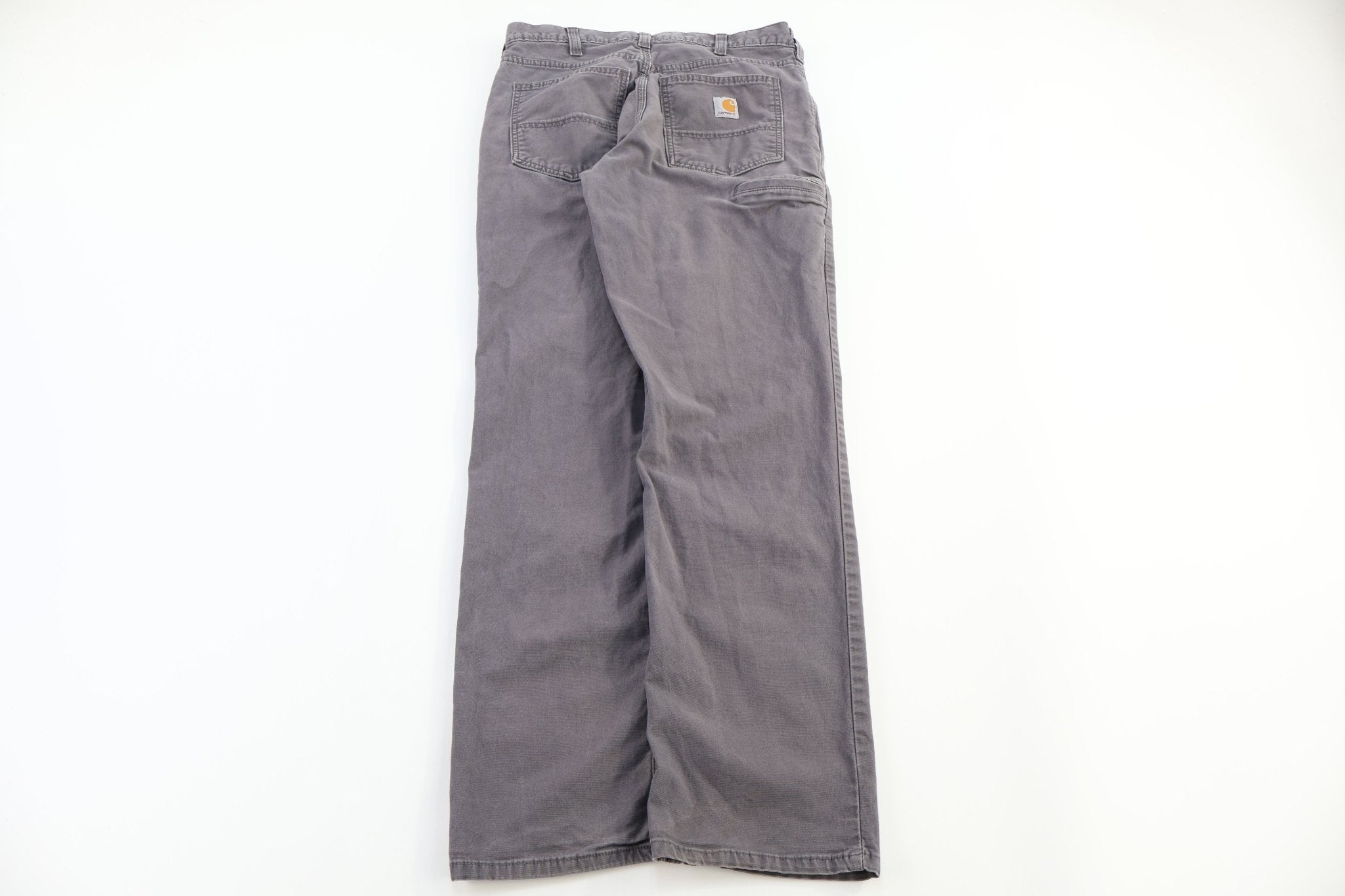 Carhartt Logo Patch Grey Relaxed Fit Pants - Pants - Thrifted Threads