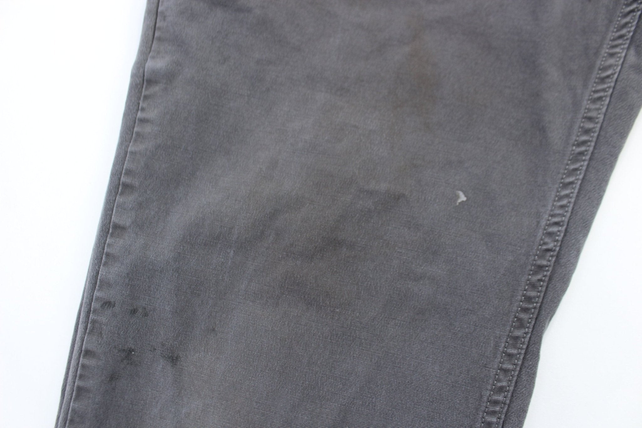 Carhartt Logo Patch Grey Relaxed Fit Pants - Pants - Thrifted Threads