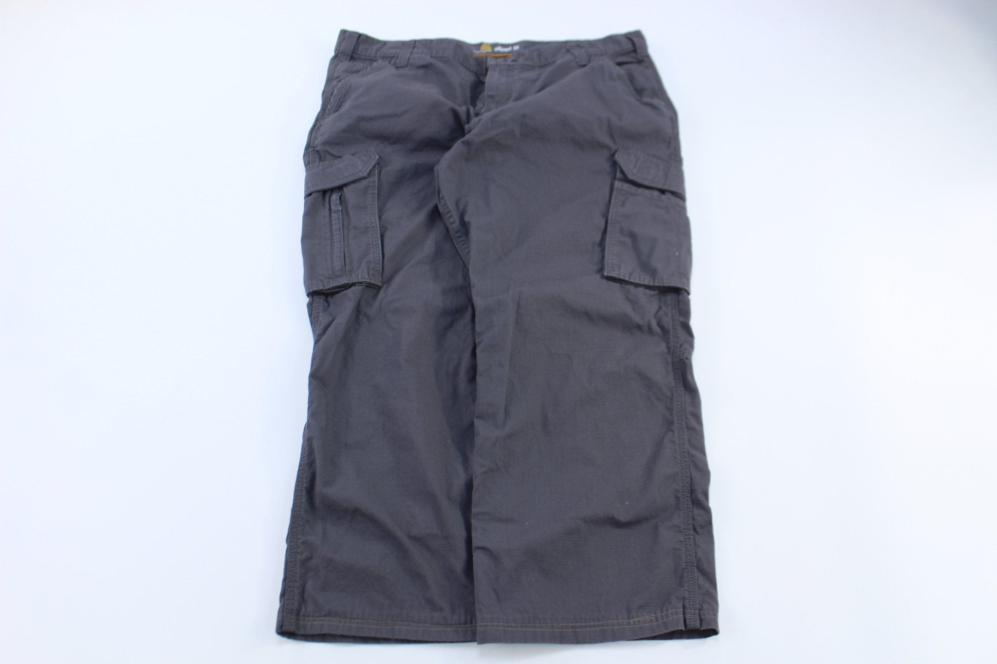 Carhartt Logo Patch Grey Relaxed Fit Pants - Pants - Thrifted Threads