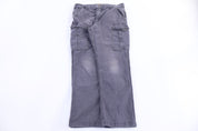 Carhartt Logo Patch Grey Relaxed Fit Pants - Pants - Thrifted Threads