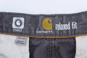 Carhartt Logo Patch Grey Relaxed Fit Pants - Pants - Thrifted Threads