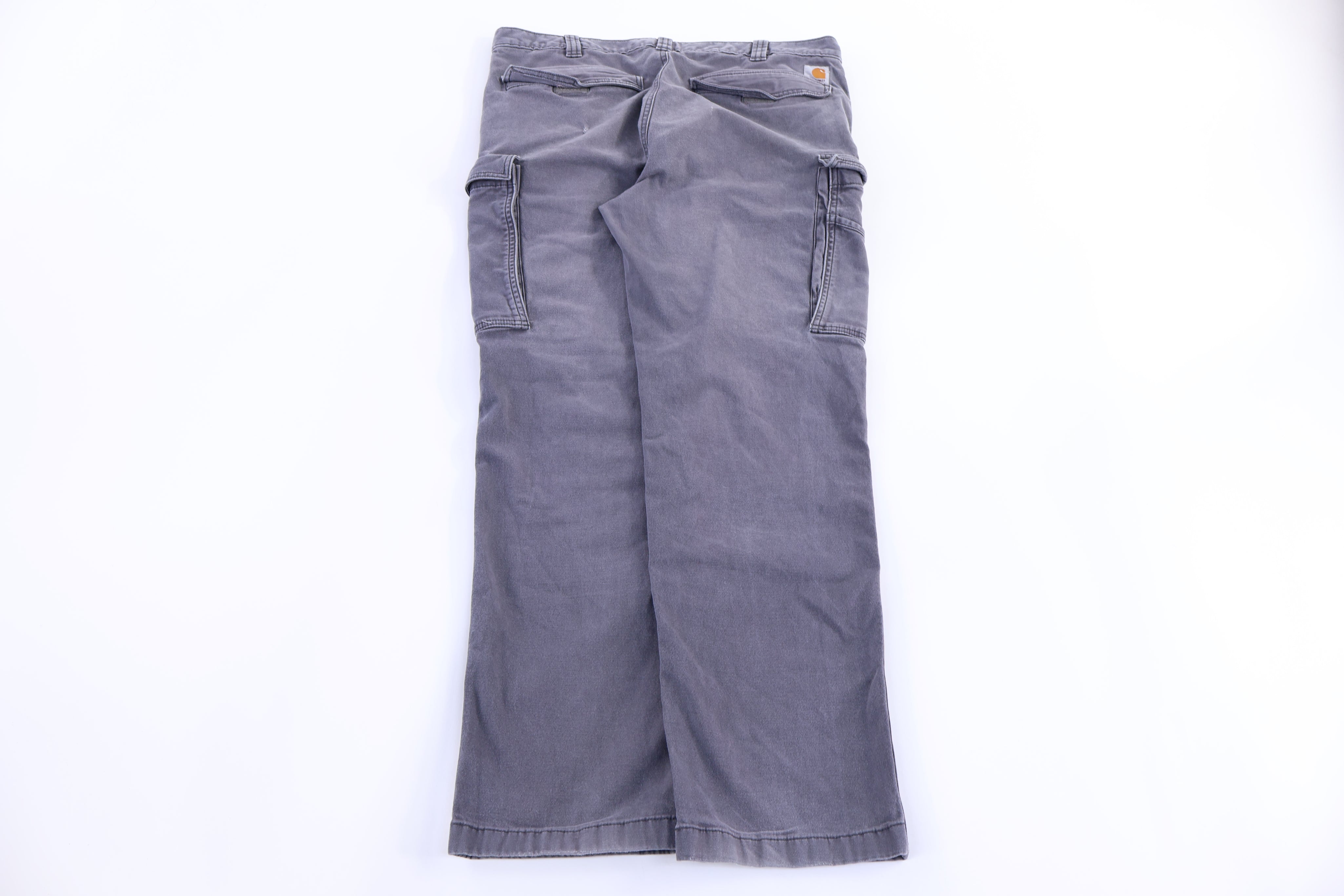 Carhartt Logo Patch Grey Relaxed Fit Pants - Pants - Thrifted Threads