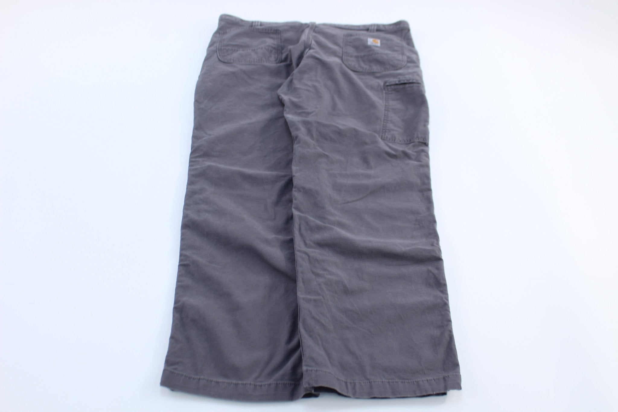 Carhartt Logo Patch Grey Relaxed Fit Pants - Pants/Shorts - Thrifted Threads