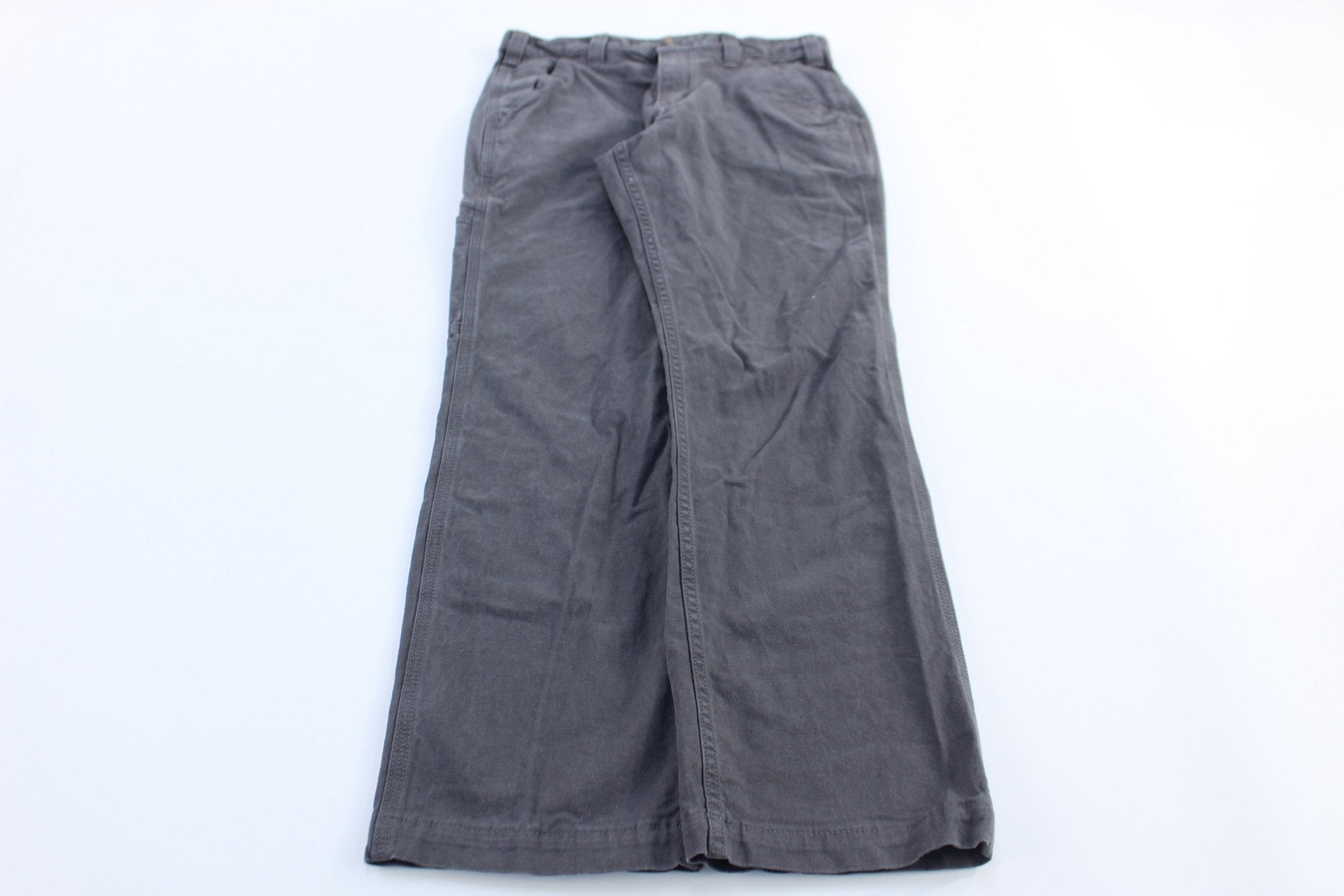 Carhartt Logo Patch Grey Relaxed Fit Pants - Pants/Shorts - Thrifted Threads