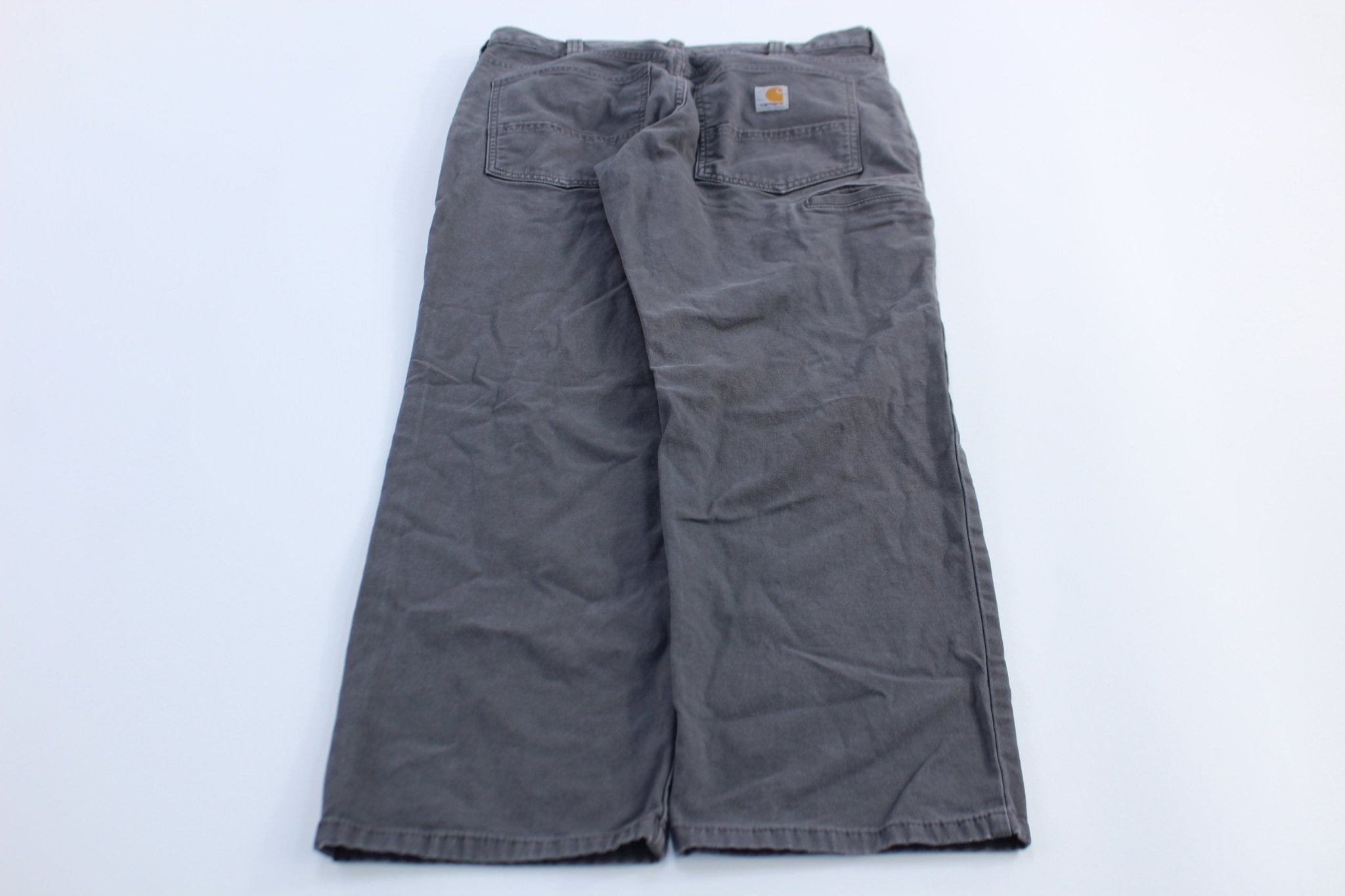 Carhartt Logo Patch Grey Relaxed Fit Pants - Pants/Shorts - Thrifted Threads