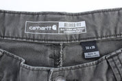 Carhartt Logo Patch Grey Relaxed Fit Pants - Pants/Shorts - Thrifted Threads