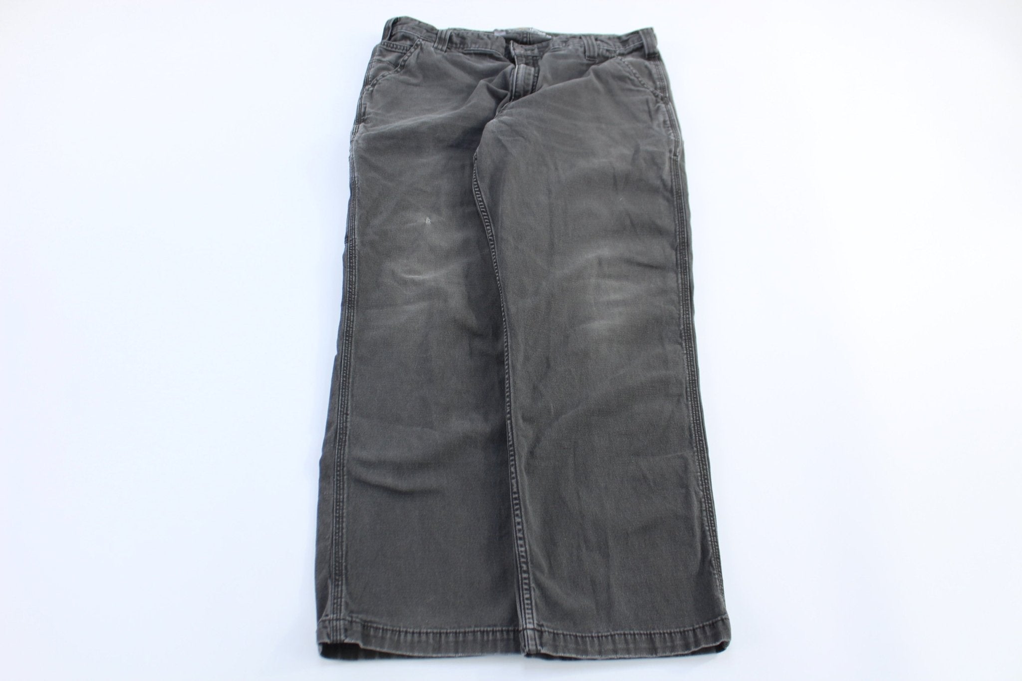 Carhartt Logo Patch Grey Relaxed Fit Pants - Pants/Shorts - Thrifted Threads