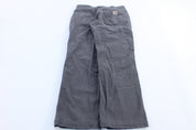 Carhartt Logo Patch Grey Relaxed Fit Pants - Pants/Shorts - Thrifted Threads