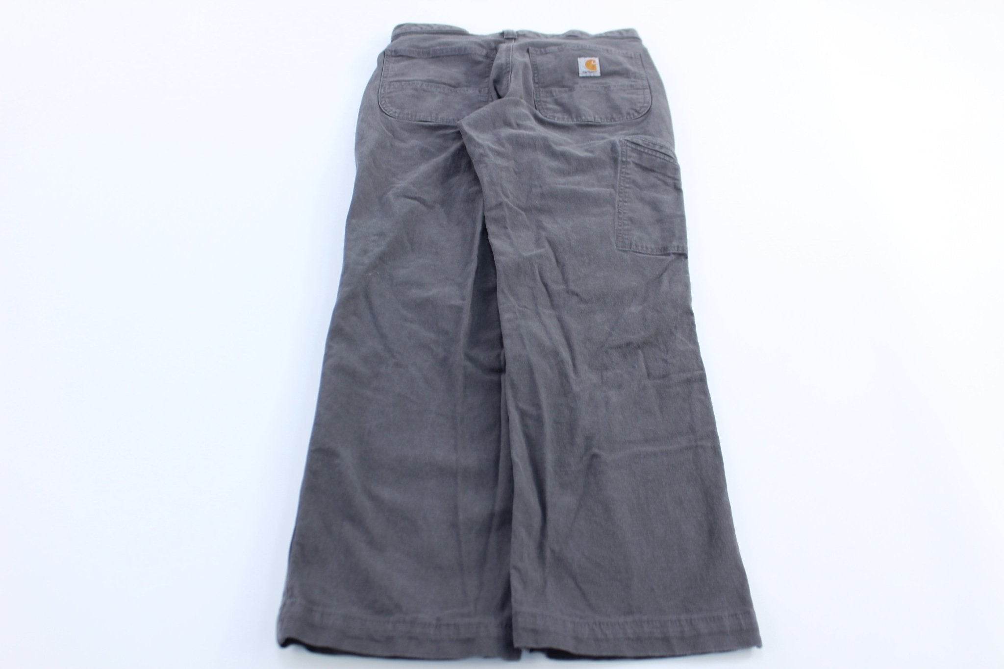 Carhartt Logo Patch Grey Relaxed Fit Pants - Pants/Shorts - Thrifted Threads