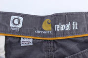 Carhartt Logo Patch Grey Relaxed Fit Pants - Pants/Shorts - Thrifted Threads