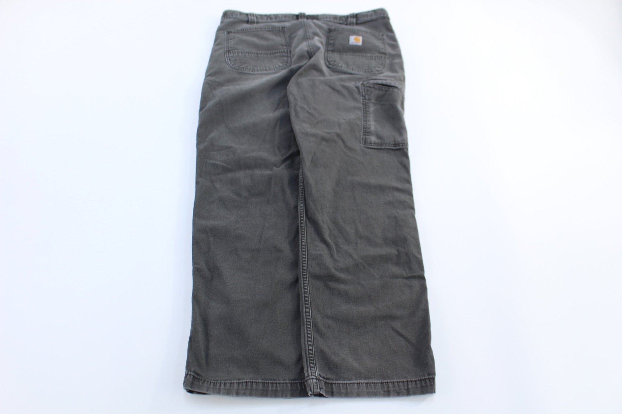 Carhartt Logo Patch Grey Relaxed Fit Pants - Pants/Shorts - Thrifted Threads