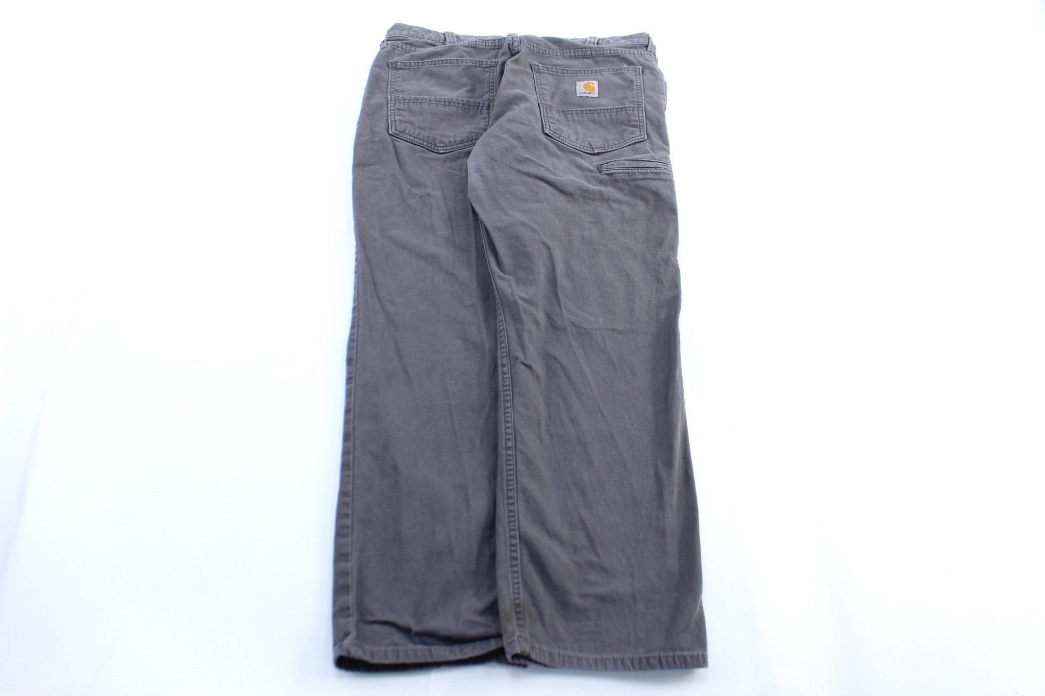 Carhartt Logo Patch Grey Relaxed Fit Pants - Pants/Shorts - Thrifted Threads