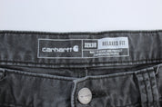 Carhartt Logo Patch Grey Relaxed Fit Pants - Pants/Shorts - Thrifted Threads