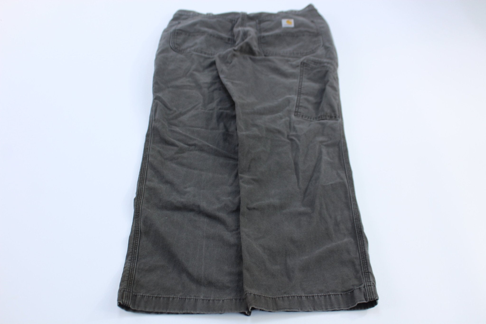 Carhartt Logo Patch Grey Relaxed Fit Pants - Pants/Shorts - Thrifted Threads