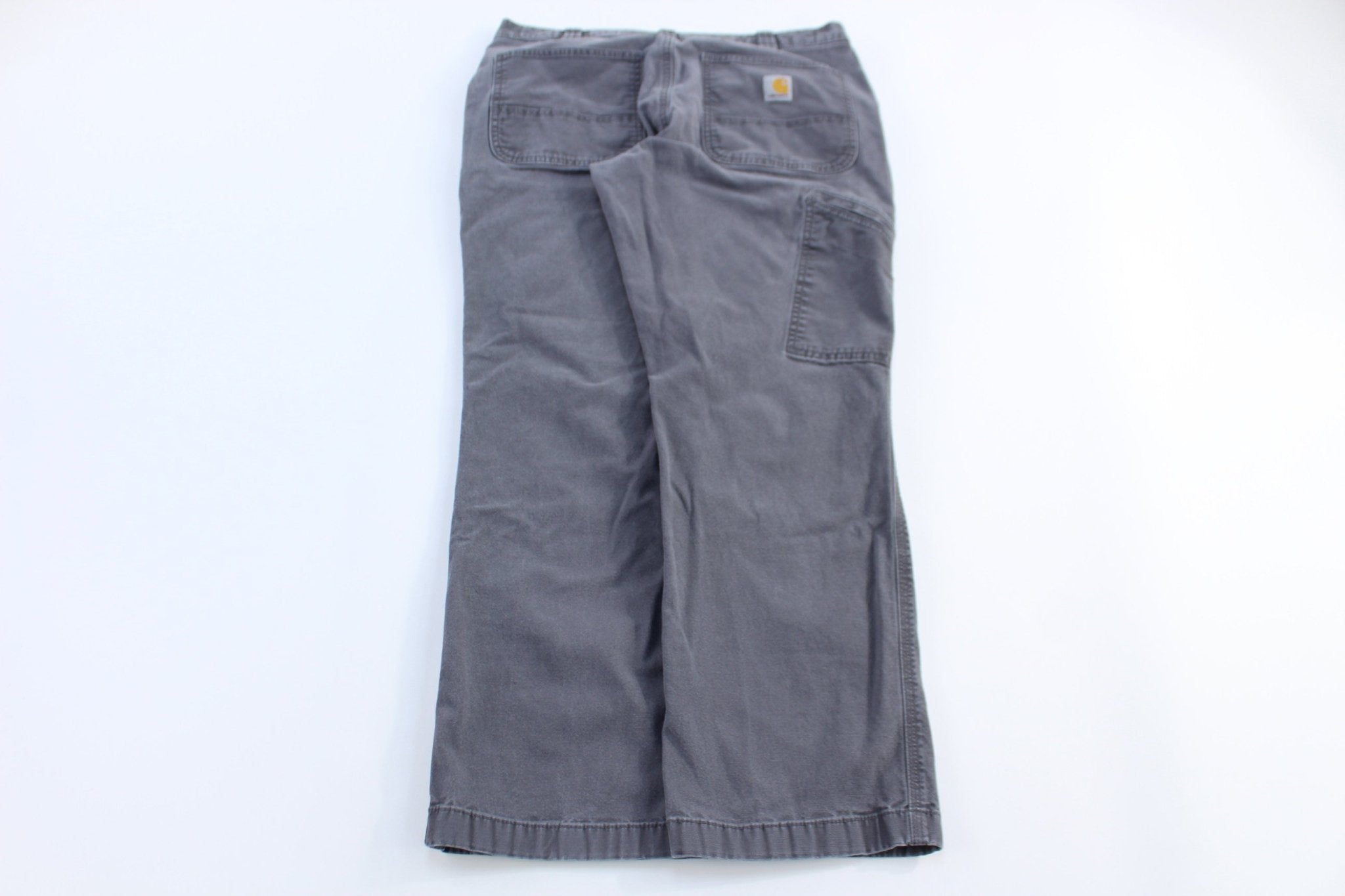 Carhartt Logo Patch Grey Relaxed Fit Pants - Pants/Shorts - Thrifted Threads