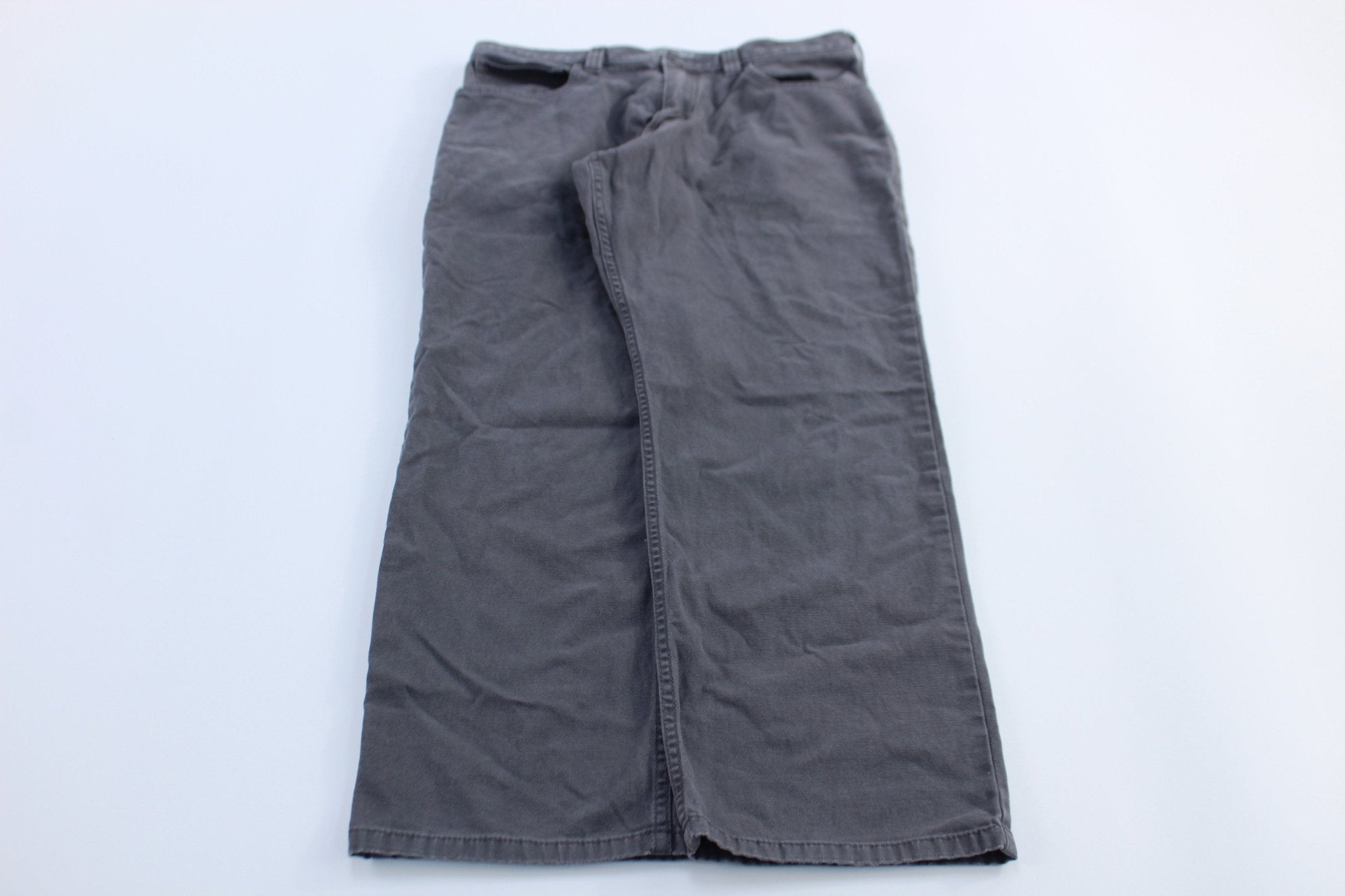 Carhartt Logo Patch Grey Relaxed Fit Pants - Pants/Shorts - Thrifted Threads